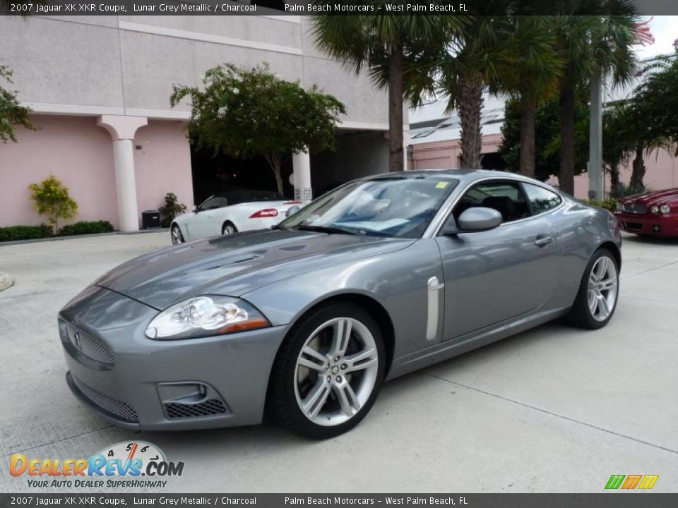 2007 Jaguar XK XKR Coupe Lunar Grey Metallic / Charcoal Photo #3