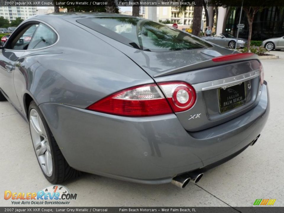 2007 Jaguar XK XKR Coupe Lunar Grey Metallic / Charcoal Photo #10