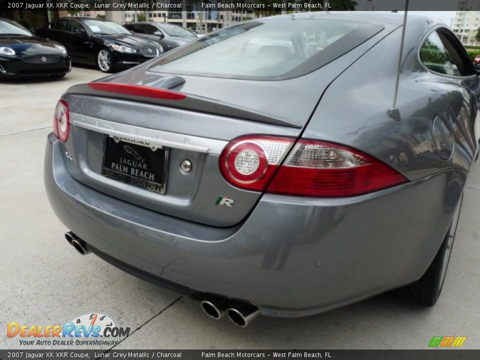 2007 Jaguar XK XKR Coupe Lunar Grey Metallic / Charcoal Photo #11