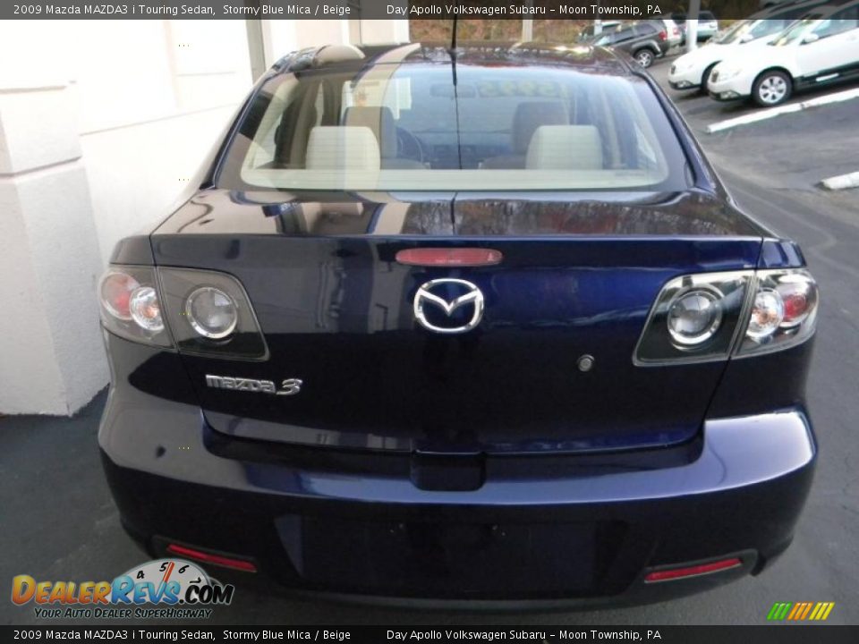 2009 Mazda MAZDA3 i Touring Sedan Stormy Blue Mica / Beige Photo #4