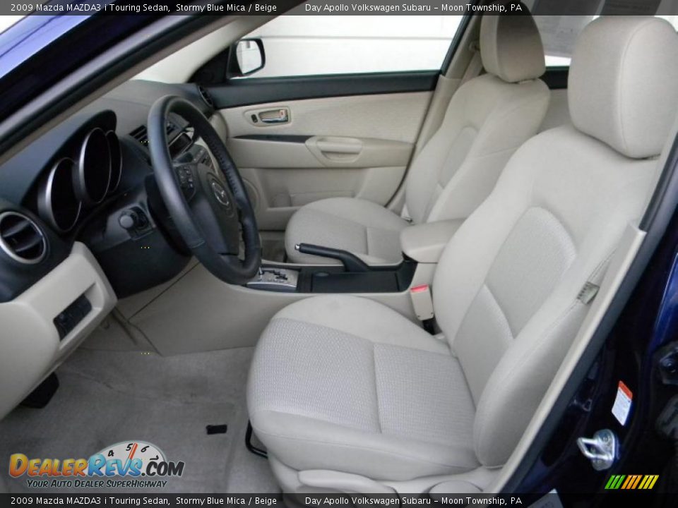 Beige Interior - 2009 Mazda MAZDA3 i Touring Sedan Photo #14