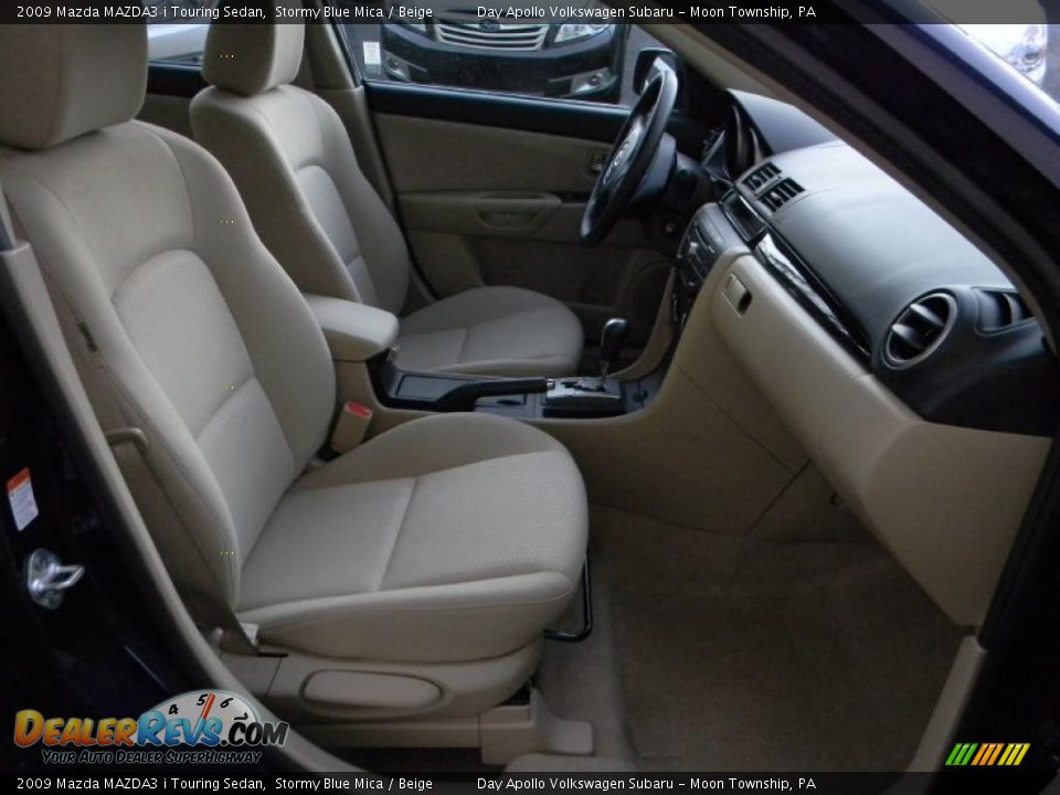 2009 Mazda MAZDA3 i Touring Sedan Stormy Blue Mica / Beige Photo #17