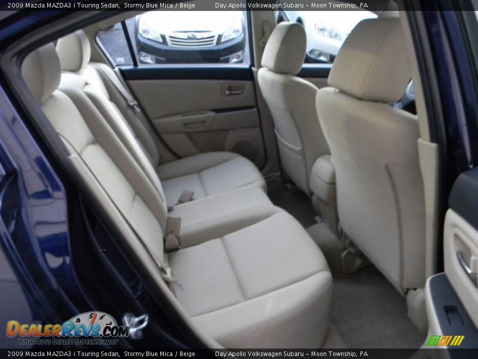 2009 Mazda MAZDA3 i Touring Sedan Stormy Blue Mica / Beige Photo #18