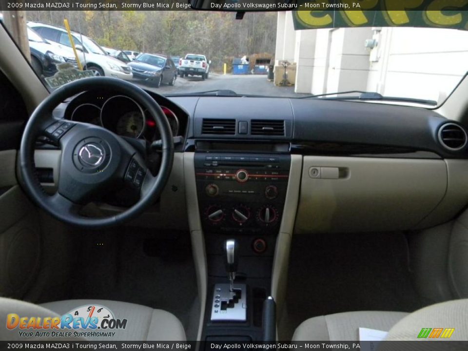 2009 Mazda MAZDA3 i Touring Sedan Stormy Blue Mica / Beige Photo #20
