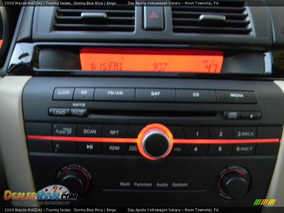 2009 Mazda MAZDA3 i Touring Sedan Stormy Blue Mica / Beige Photo #23