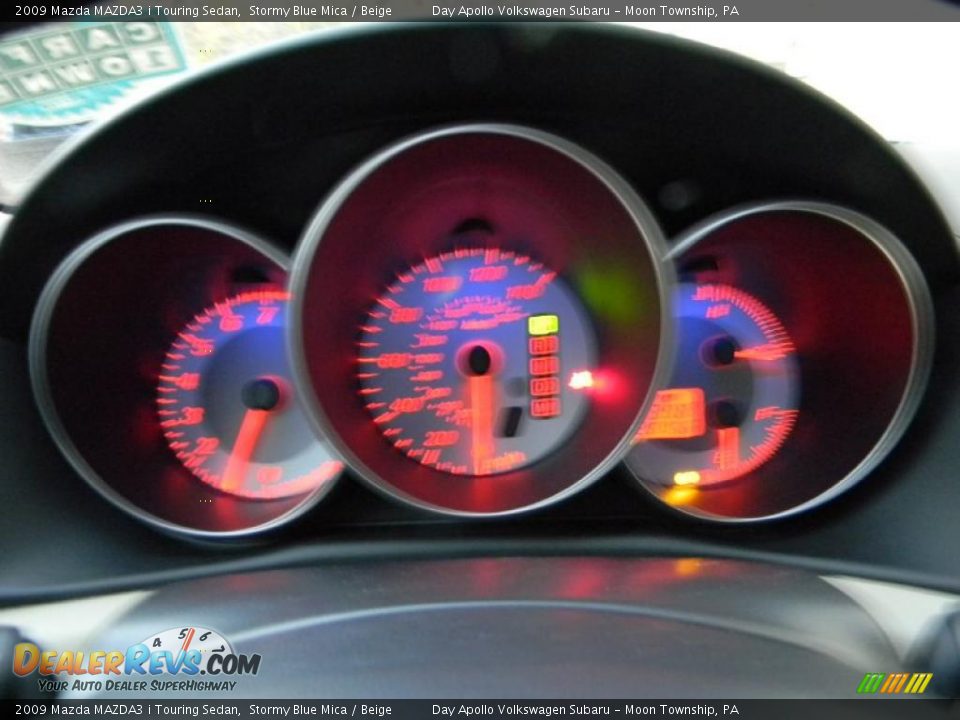 2009 Mazda MAZDA3 i Touring Sedan Stormy Blue Mica / Beige Photo #27