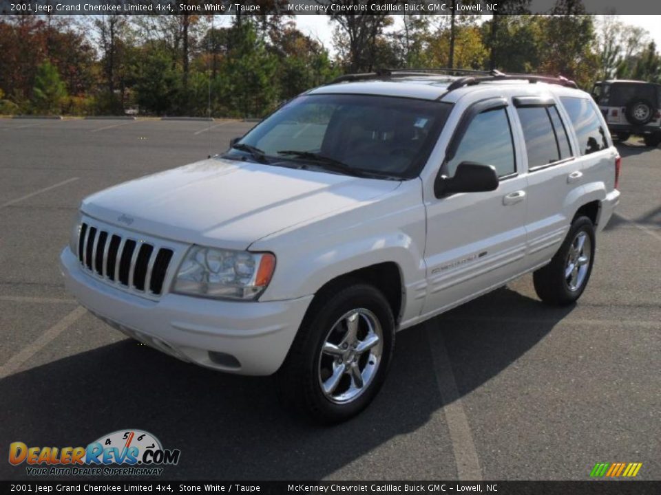 2001 Jeep Grand Cherokee Limited 4x4 Stone White / Taupe Photo #1