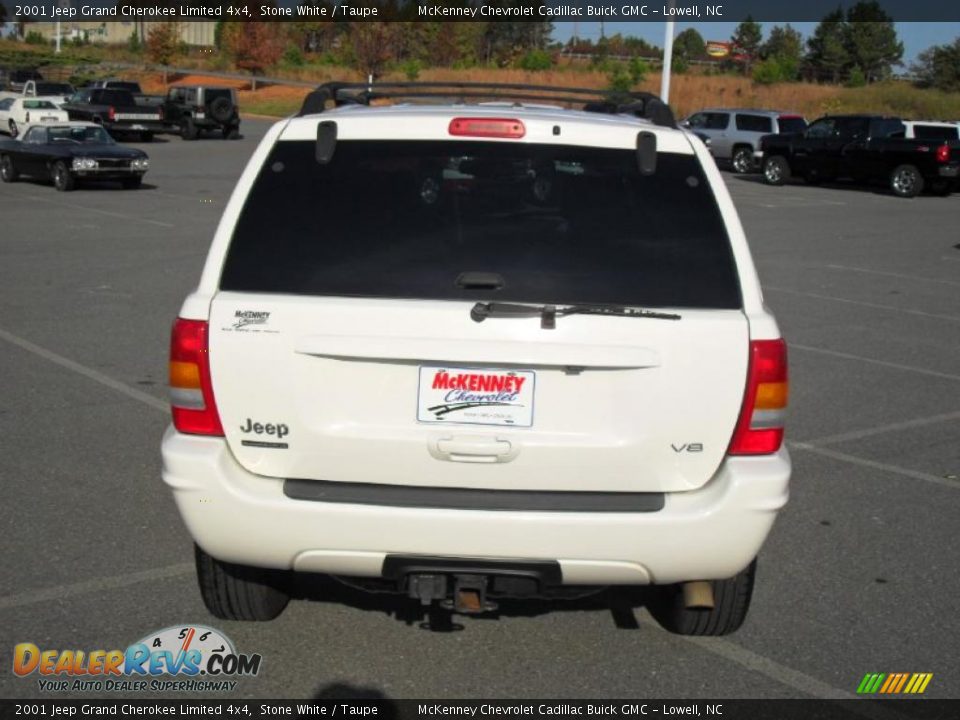 2001 Jeep Grand Cherokee Limited 4x4 Stone White / Taupe Photo #3