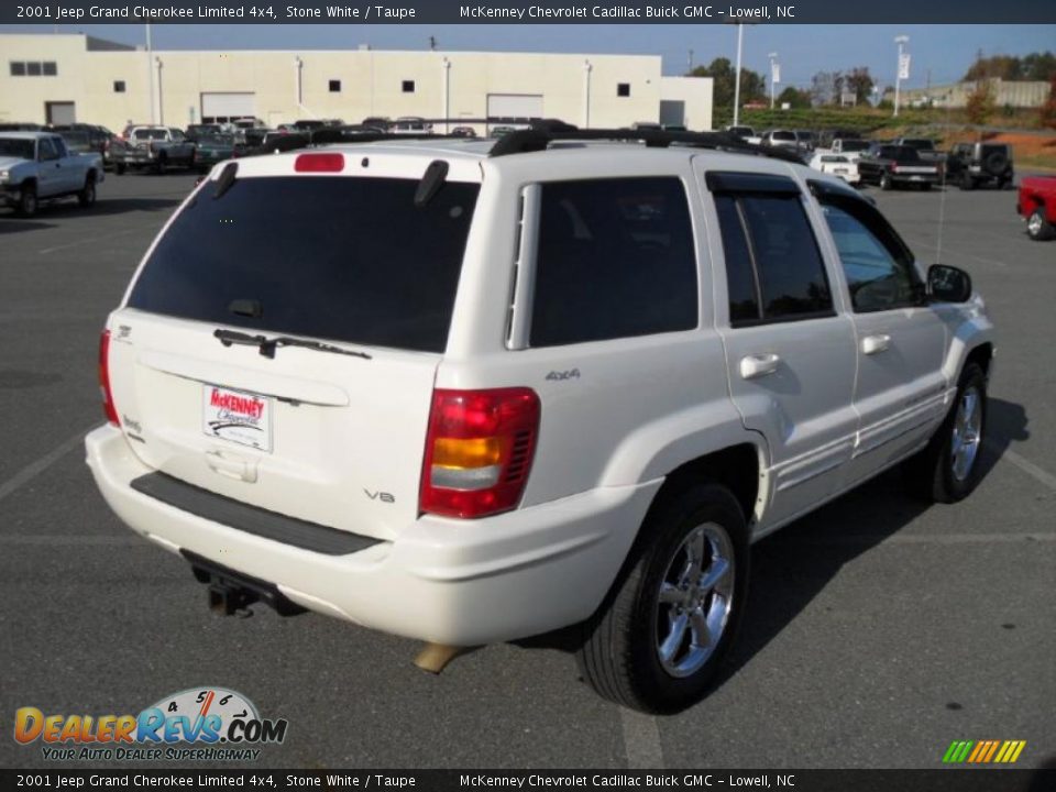 2001 Jeep Grand Cherokee Limited 4x4 Stone White / Taupe Photo #4