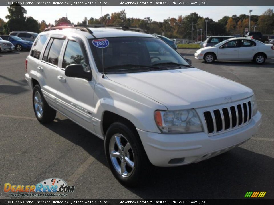 2001 Jeep Grand Cherokee Limited 4x4 Stone White / Taupe Photo #5