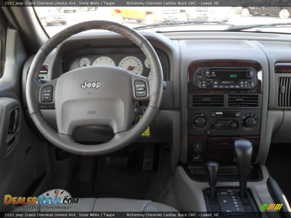 2001 Jeep Grand Cherokee Limited 4x4 Stone White / Taupe Photo #19