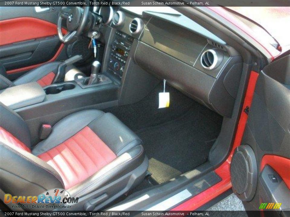 Black Red Interior 2007 Ford Mustang Shelby Gt500