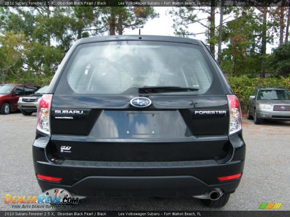 2010 Subaru Forester 2.5 X Obsidian Black Pearl / Black Photo #3