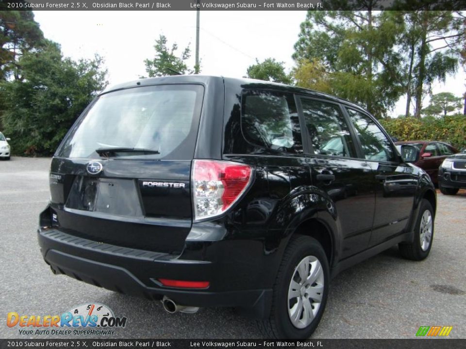 2010 Subaru Forester 2.5 X Obsidian Black Pearl / Black Photo #4