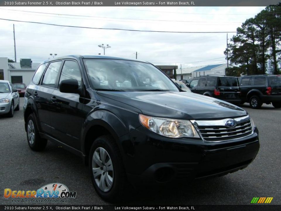 2010 Subaru Forester 2.5 X Obsidian Black Pearl / Black Photo #6