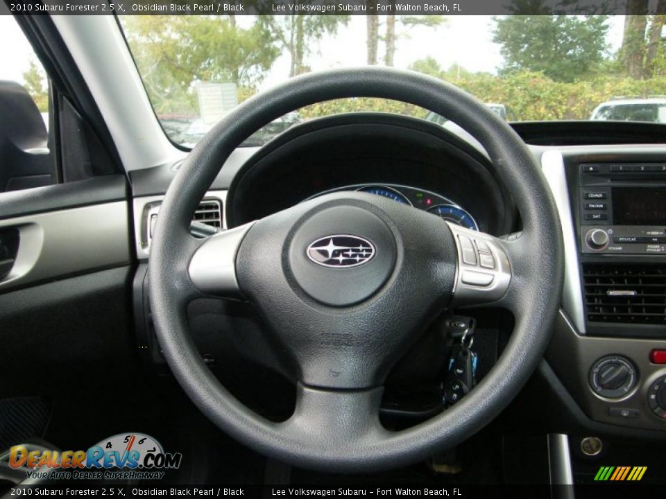 2010 Subaru Forester 2.5 X Steering Wheel Photo #18