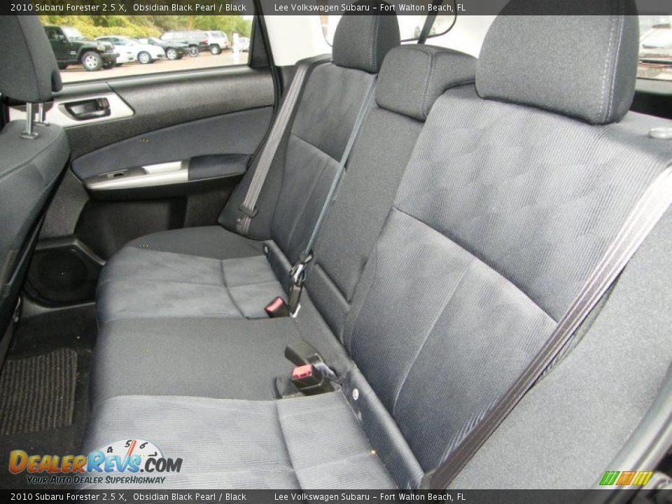 Black Interior - 2010 Subaru Forester 2.5 X Photo #20