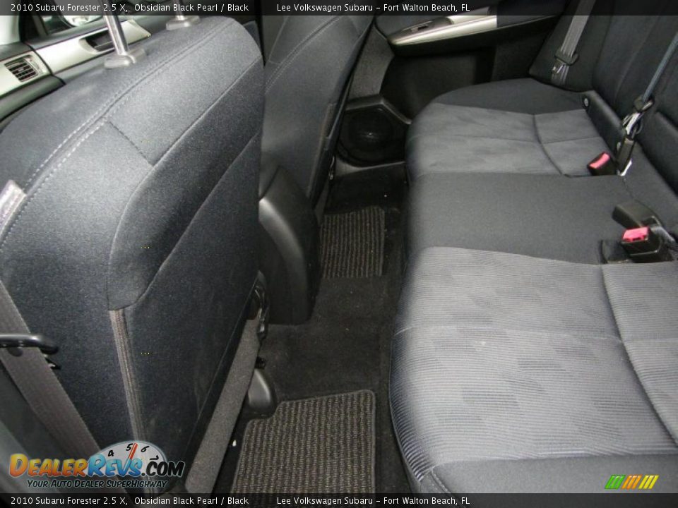 Black Interior - 2010 Subaru Forester 2.5 X Photo #21