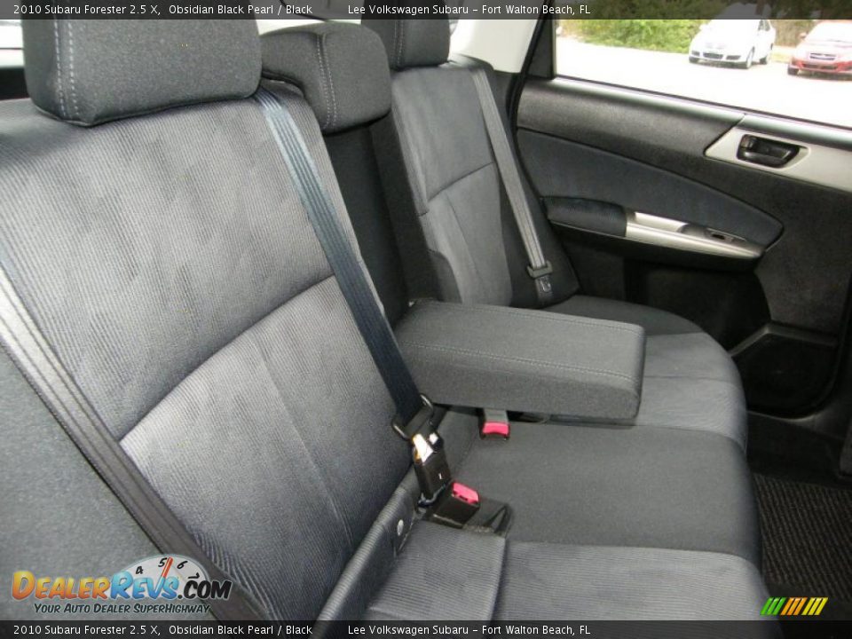 Black Interior - 2010 Subaru Forester 2.5 X Photo #24