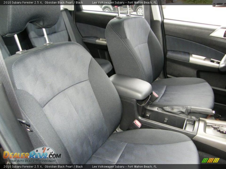 Black Interior - 2010 Subaru Forester 2.5 X Photo #25