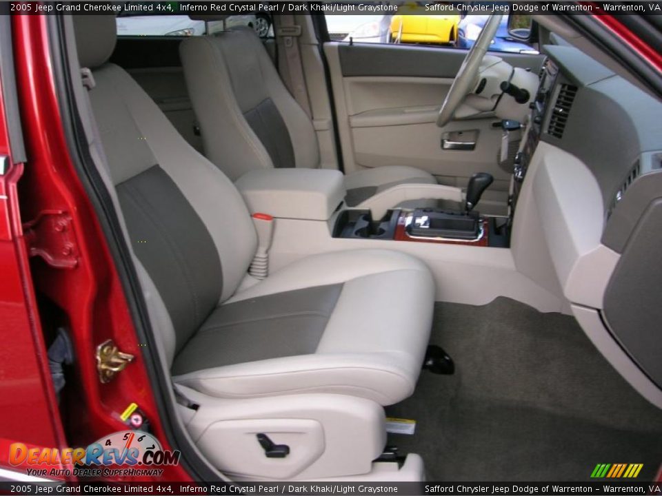 Dark Khaki Light Graystone Interior 2005 Jeep Grand