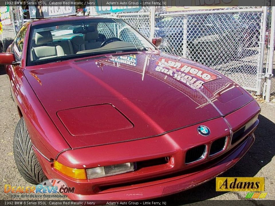 Calypso Red Metallic 1992 BMW 8 Series 850i Photo #2