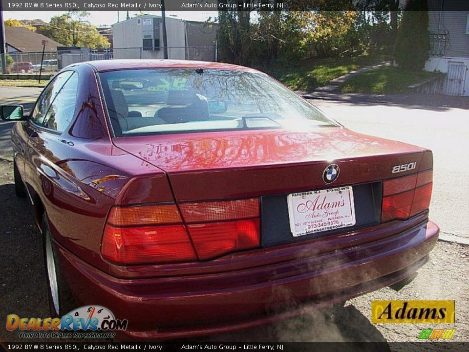 Calypso Red Metallic 1992 BMW 8 Series 850i Photo #3