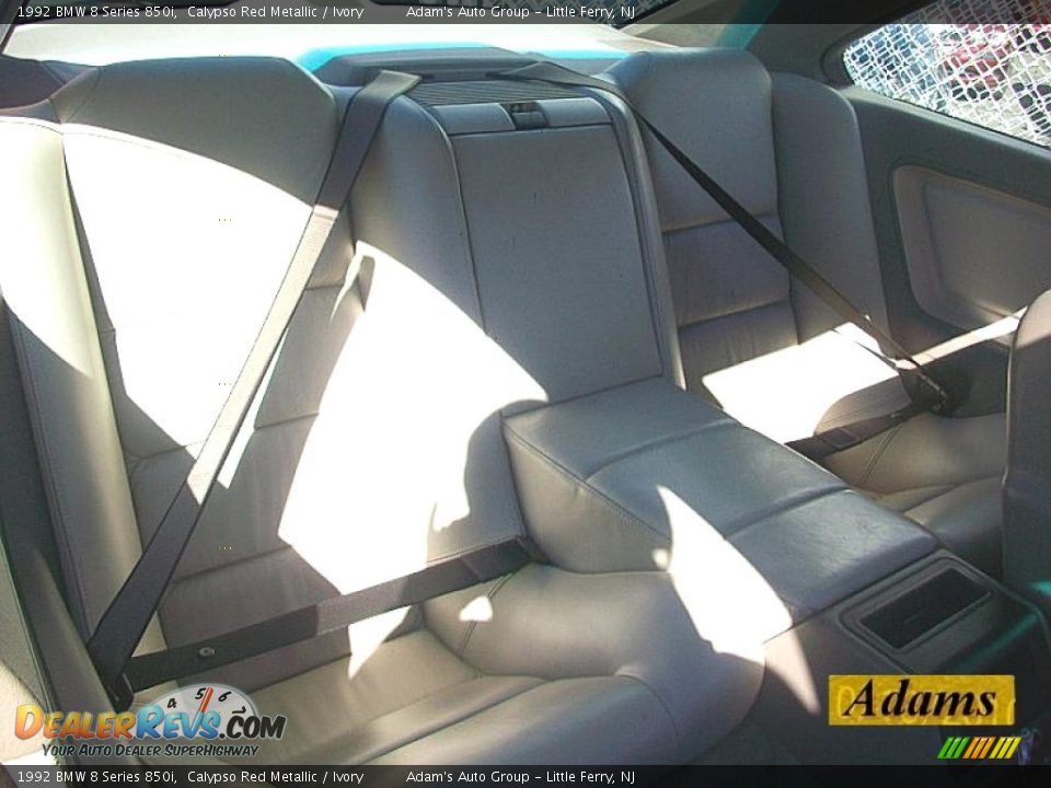 1992 BMW 8 Series 850i Calypso Red Metallic / Ivory Photo #12