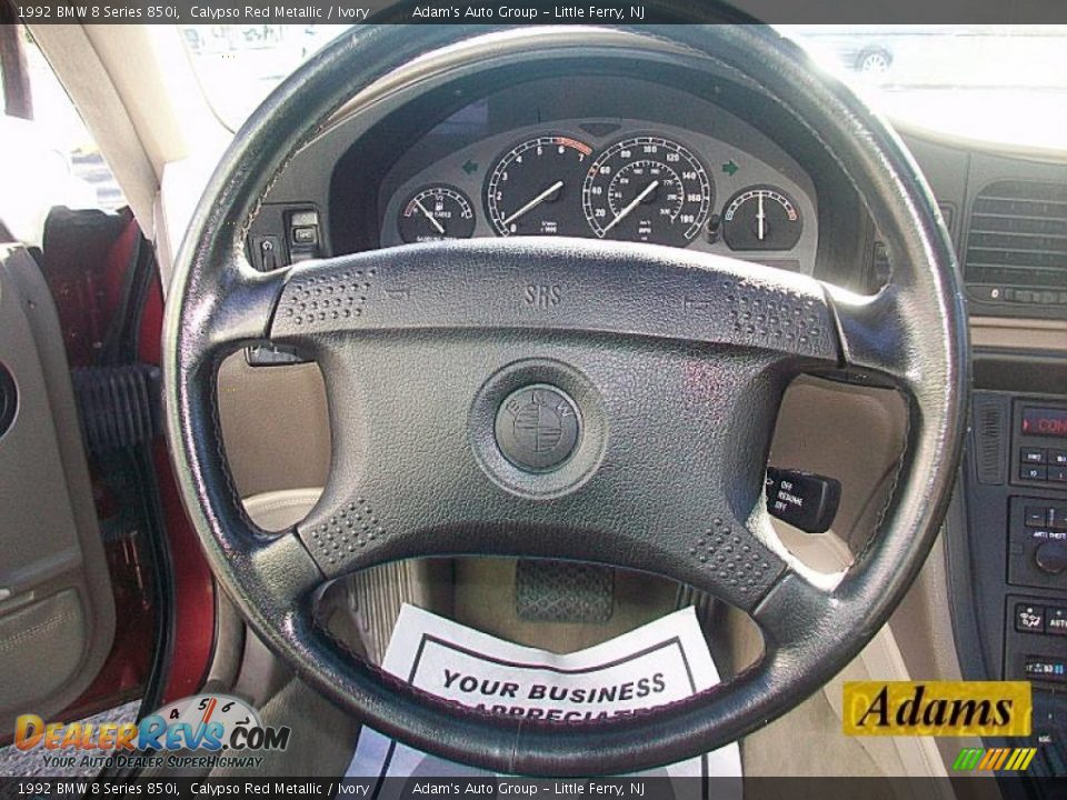 1992 BMW 8 Series 850i Steering Wheel Photo #13