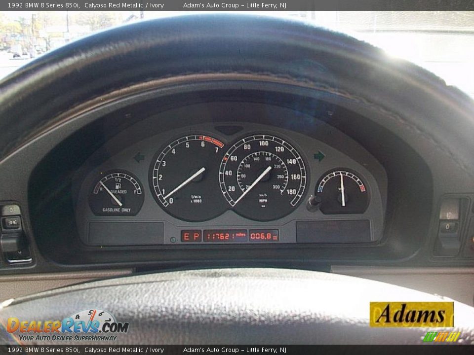1992 BMW 8 Series 850i Gauges Photo #14
