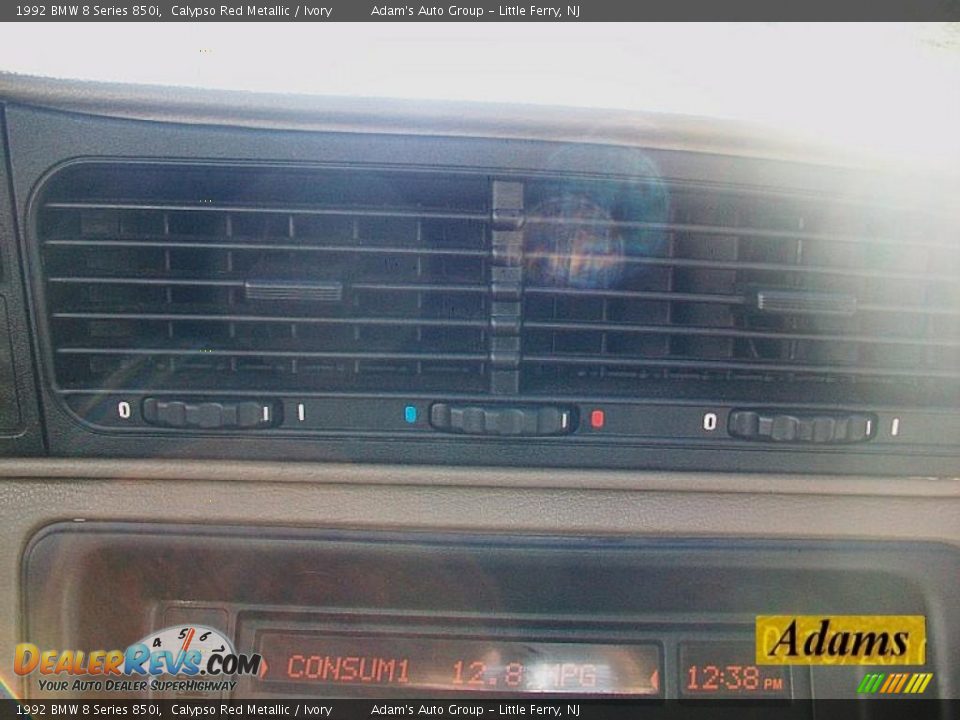 1992 BMW 8 Series 850i Calypso Red Metallic / Ivory Photo #17