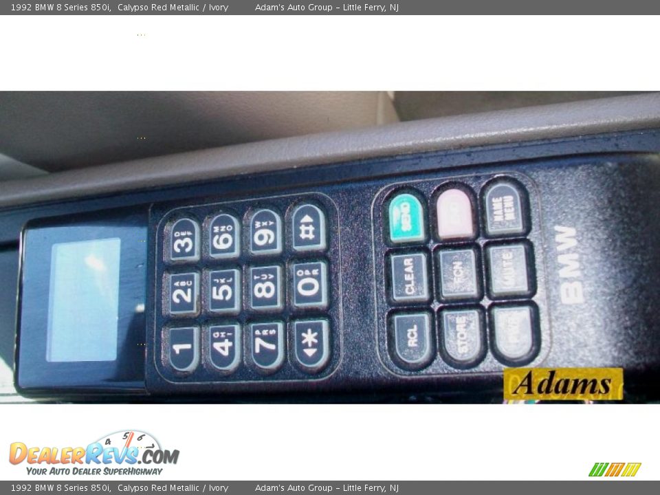 1992 BMW 8 Series 850i Calypso Red Metallic / Ivory Photo #20