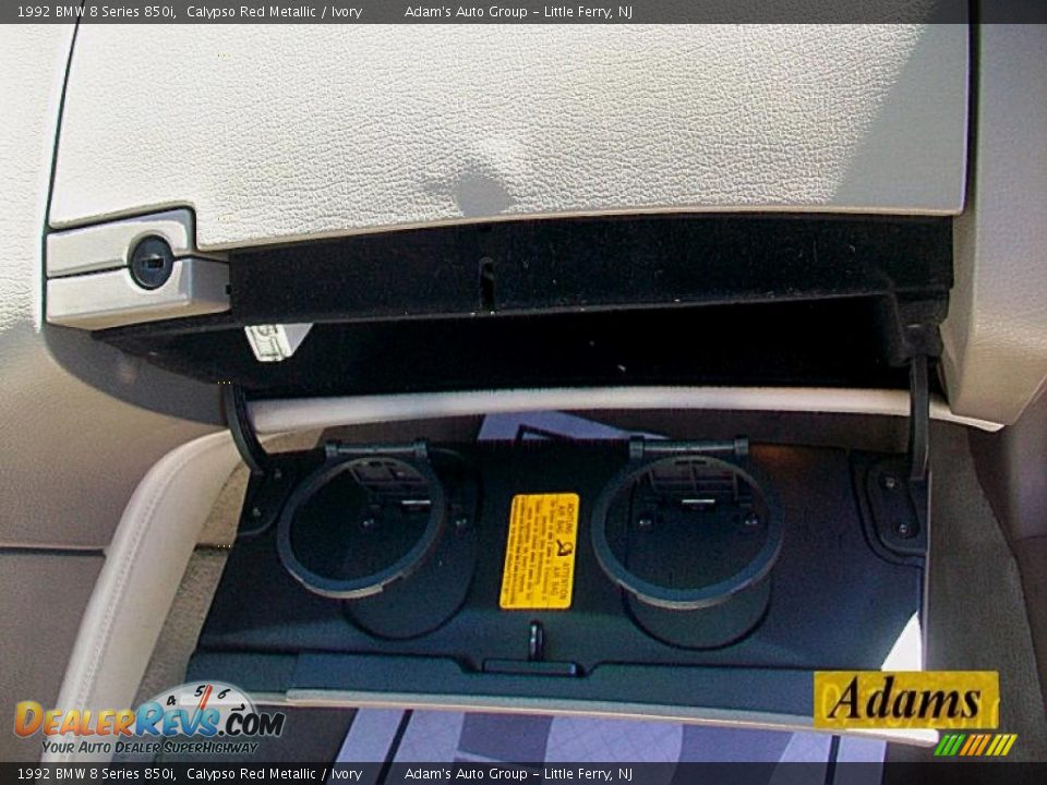 1992 BMW 8 Series 850i Calypso Red Metallic / Ivory Photo #21