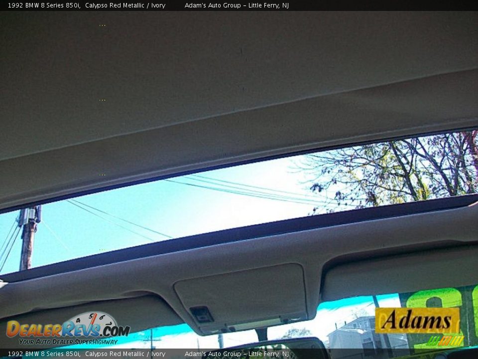 1992 BMW 8 Series 850i Calypso Red Metallic / Ivory Photo #22