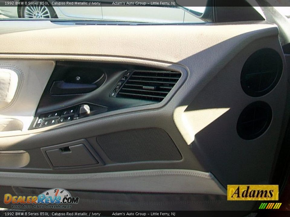 1992 BMW 8 Series 850i Calypso Red Metallic / Ivory Photo #24