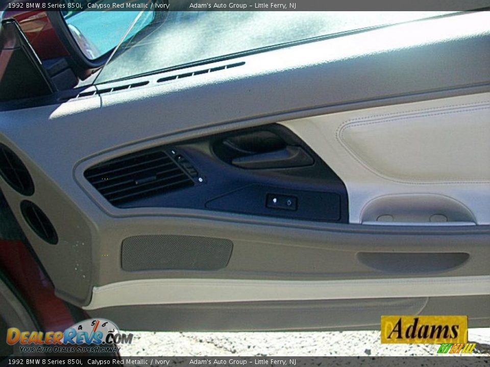 1992 BMW 8 Series 850i Calypso Red Metallic / Ivory Photo #25