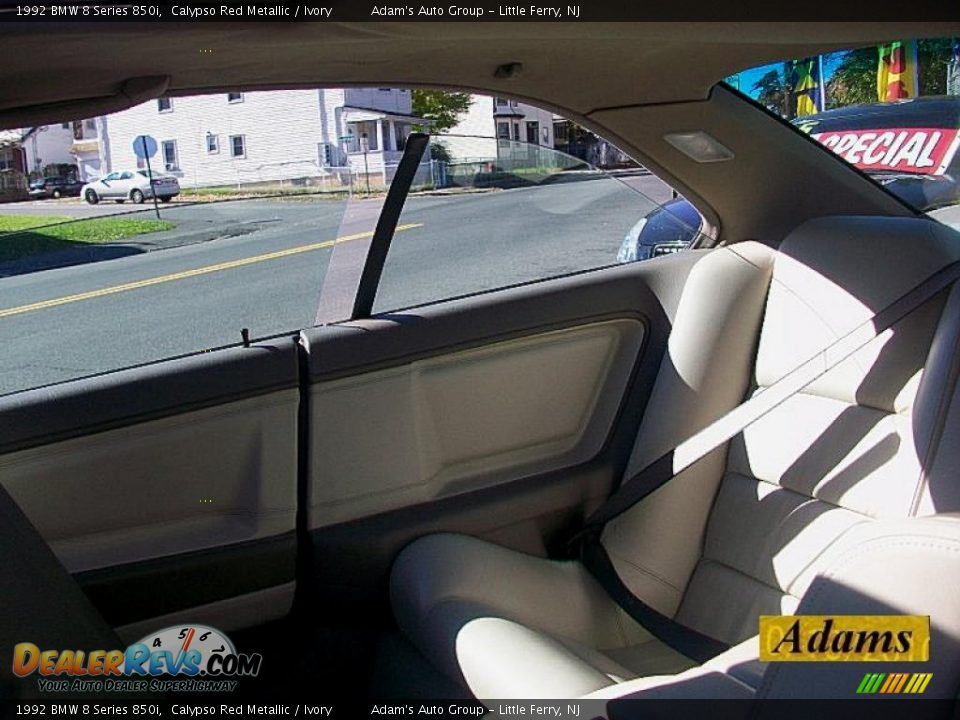 1992 BMW 8 Series 850i Calypso Red Metallic / Ivory Photo #30
