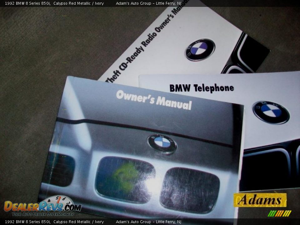 1992 BMW 8 Series 850i Calypso Red Metallic / Ivory Photo #31