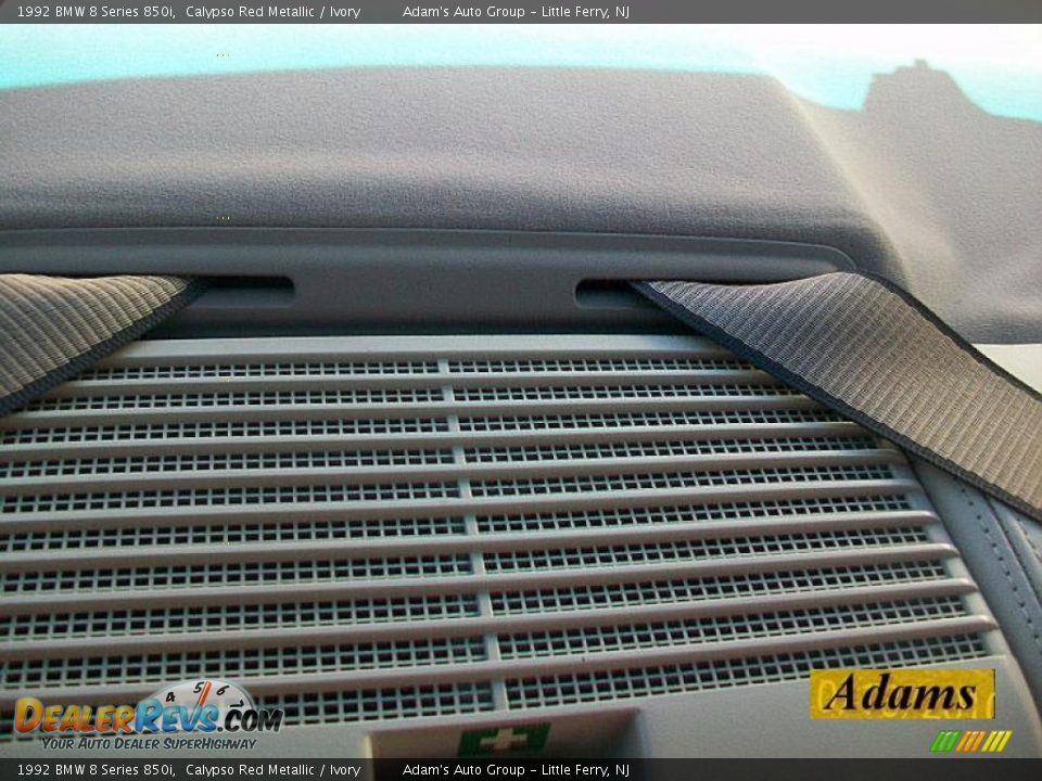 1992 BMW 8 Series 850i Calypso Red Metallic / Ivory Photo #36
