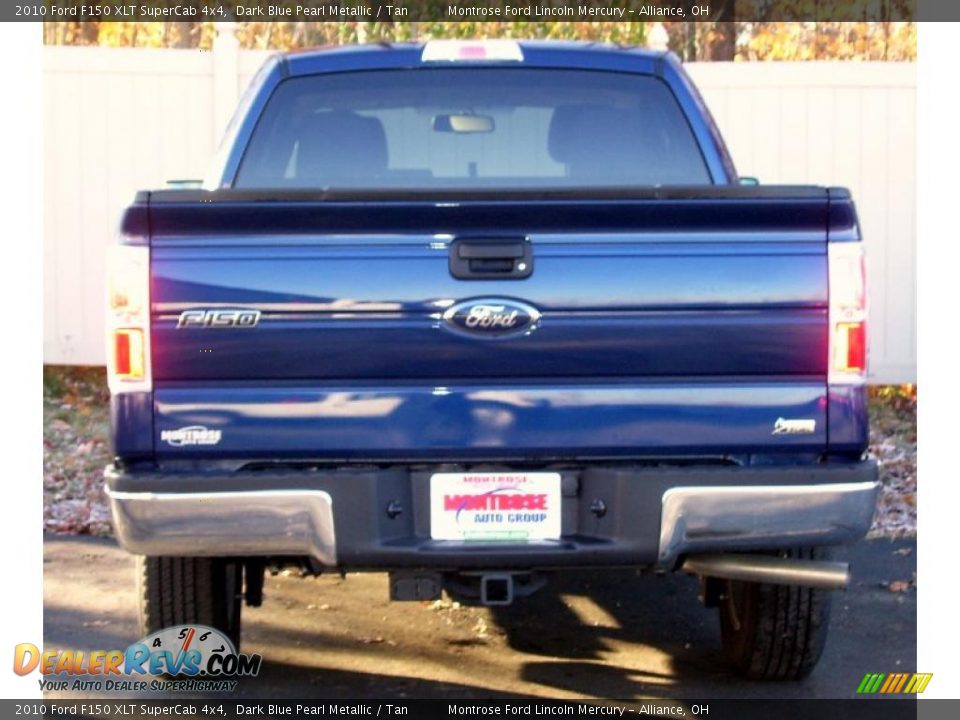 2010 Ford F150 XLT SuperCab 4x4 Dark Blue Pearl Metallic / Tan Photo #5