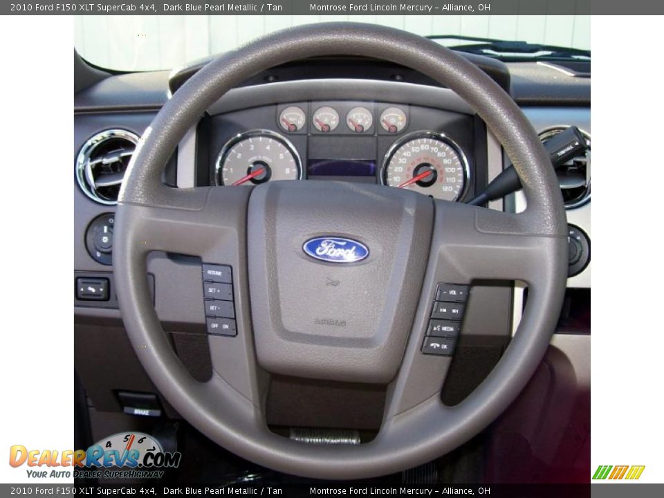 2010 Ford F150 XLT SuperCab 4x4 Dark Blue Pearl Metallic / Tan Photo #6