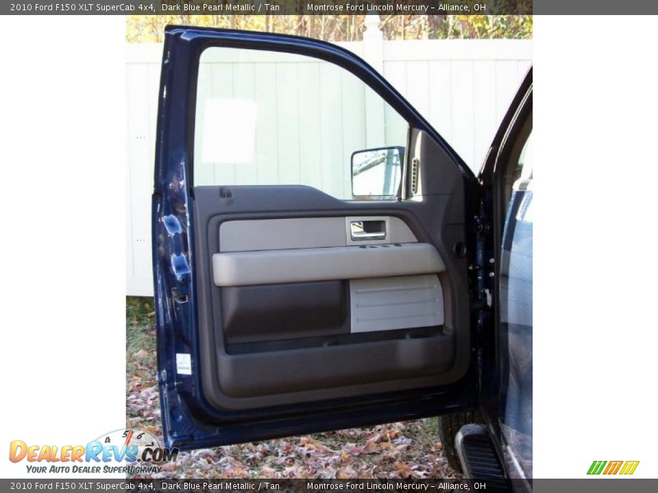 2010 Ford F150 XLT SuperCab 4x4 Dark Blue Pearl Metallic / Tan Photo #10