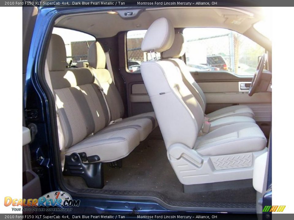 2010 Ford F150 XLT SuperCab 4x4 Dark Blue Pearl Metallic / Tan Photo #13