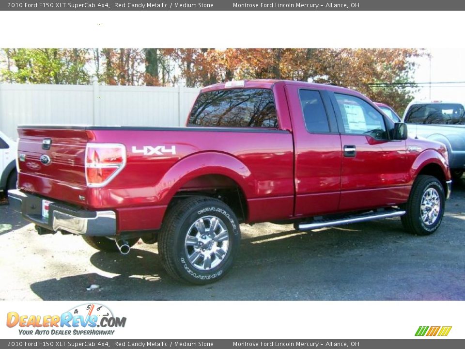 2010 Ford F150 XLT SuperCab 4x4 Red Candy Metallic / Medium Stone Photo #5
