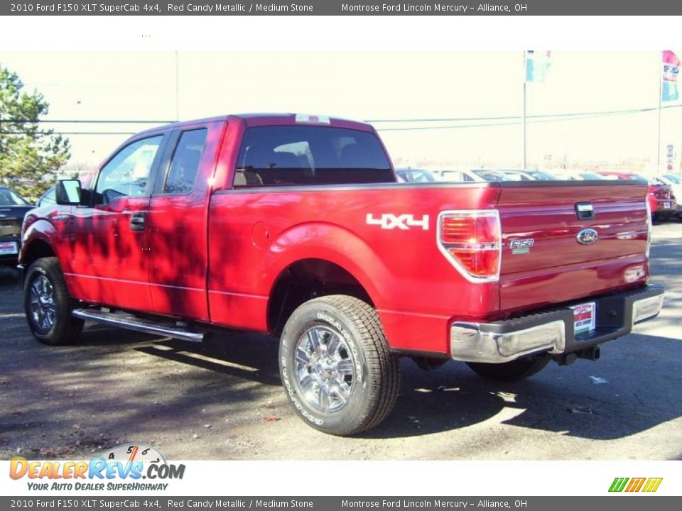 2010 Ford F150 XLT SuperCab 4x4 Red Candy Metallic / Medium Stone Photo #6