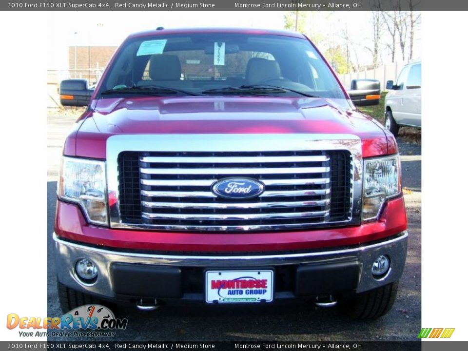2010 Ford F150 XLT SuperCab 4x4 Red Candy Metallic / Medium Stone Photo #7