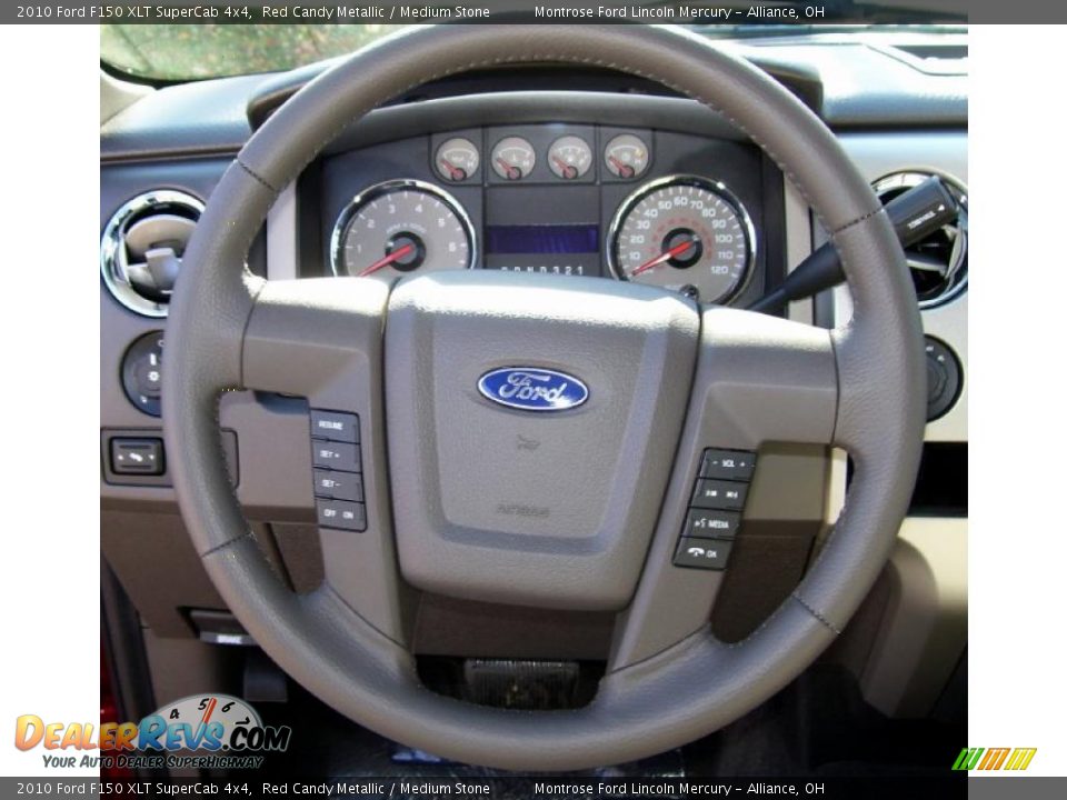 2010 Ford F150 XLT SuperCab 4x4 Red Candy Metallic / Medium Stone Photo #9