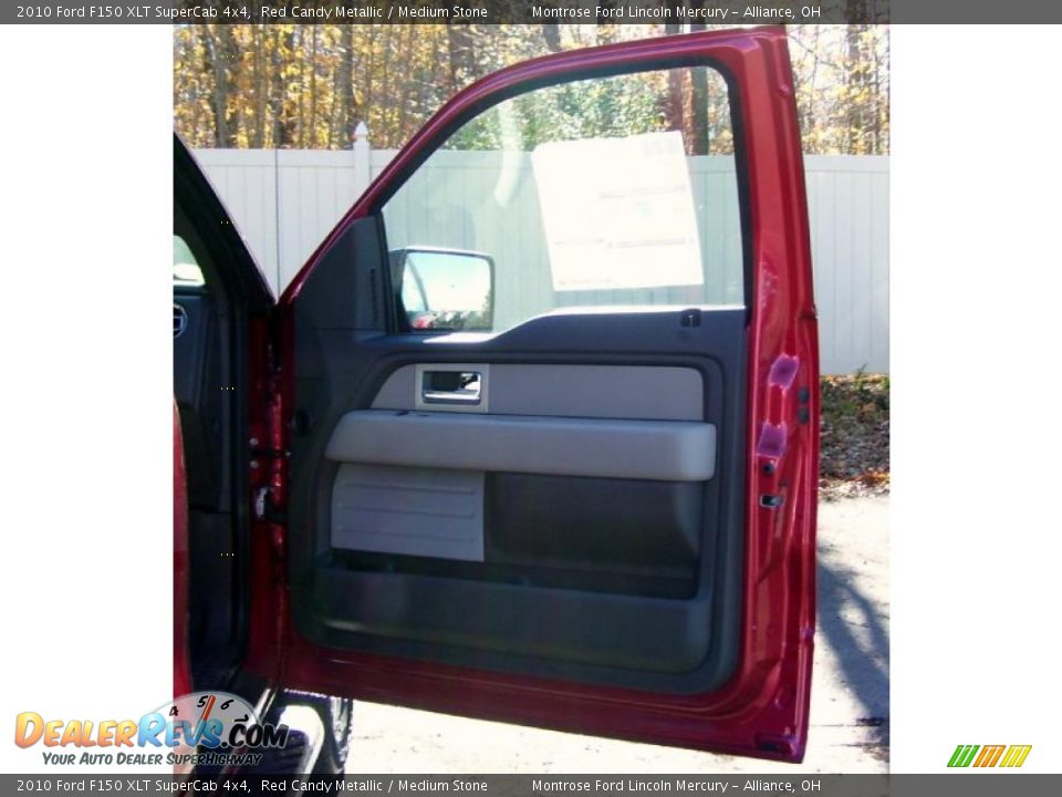 2010 Ford F150 XLT SuperCab 4x4 Red Candy Metallic / Medium Stone Photo #12