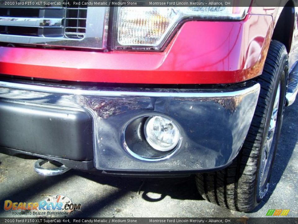 2010 Ford F150 XLT SuperCab 4x4 Red Candy Metallic / Medium Stone Photo #19