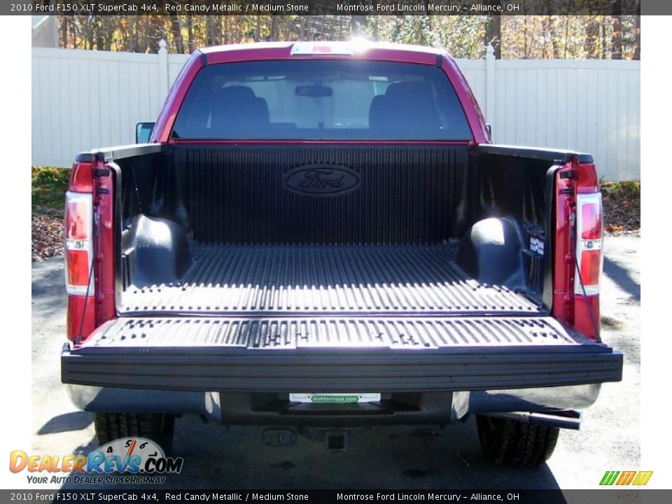 2010 Ford F150 XLT SuperCab 4x4 Red Candy Metallic / Medium Stone Photo #20